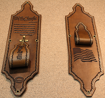 Leather Gun Racks (Single Gun)